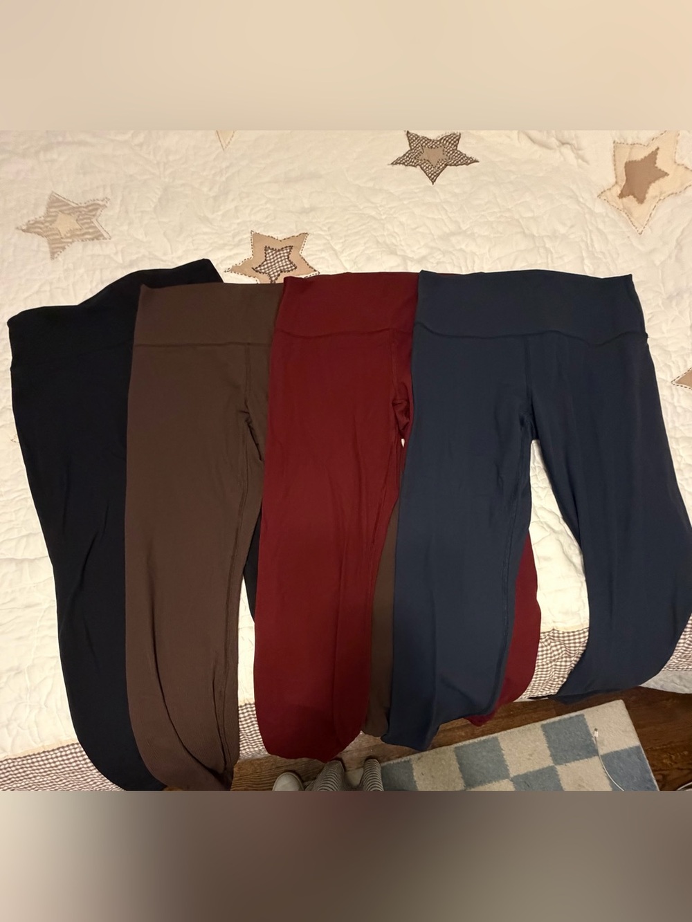 all in motion High-Waist Stretch Leggings – Black, Brown, Burgundy, Navy
